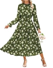 Green and White Floral