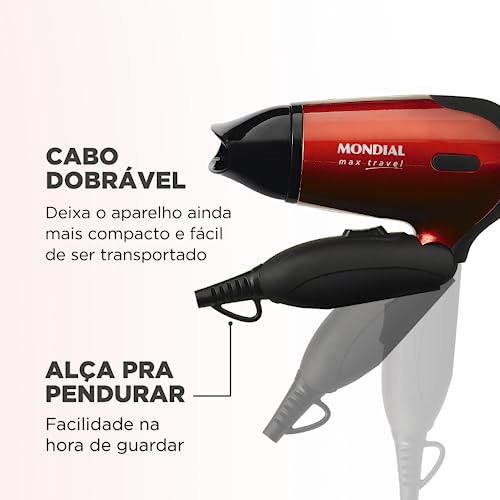 Secador Mondial Max Travel 1200W Bivolt