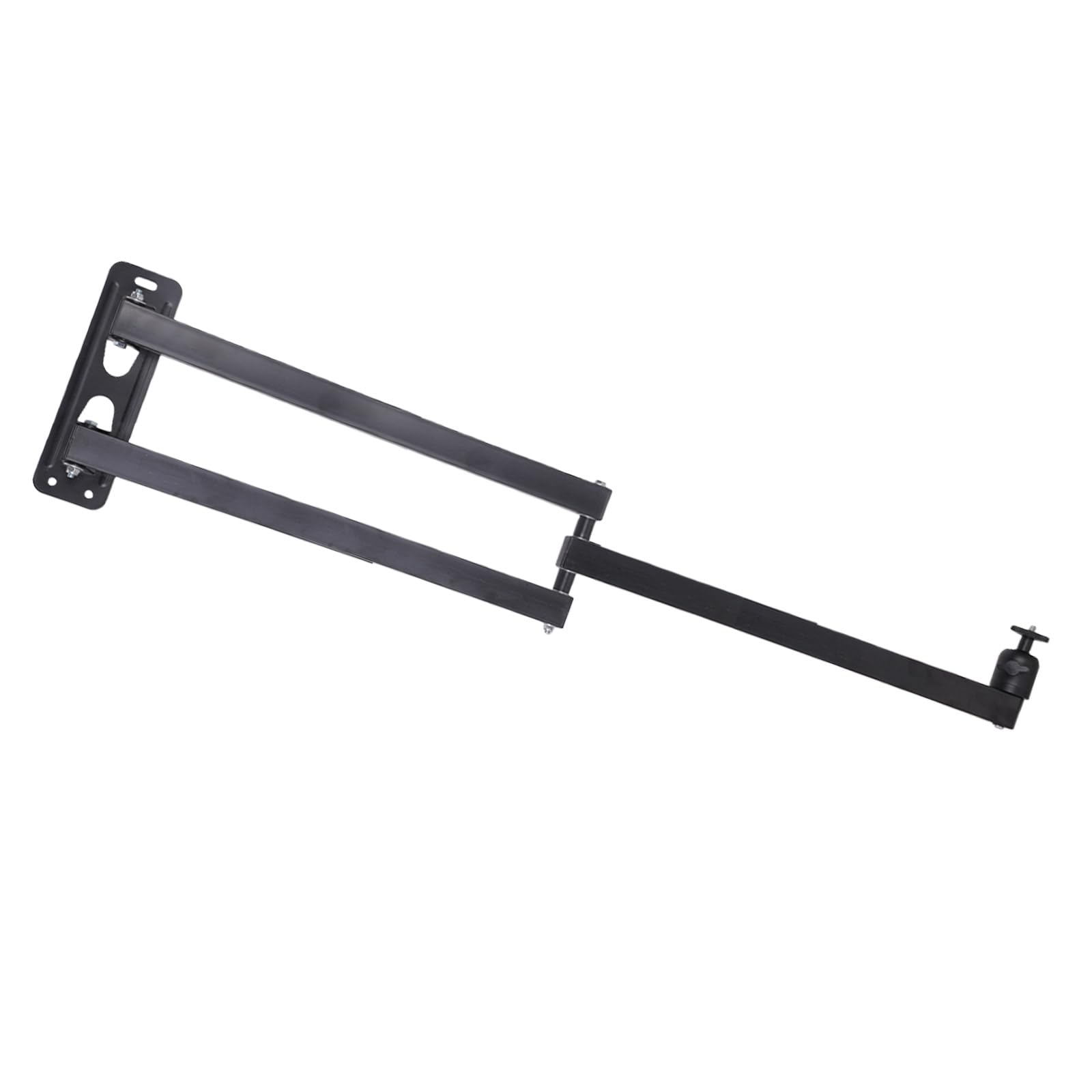 Soporte de pared para proyector con capacidad de carga de 5 kg, giratorio ajustable de 360 grados, 1/4 pulgadas para cine en casa, soporte de montaje plegable para proyector