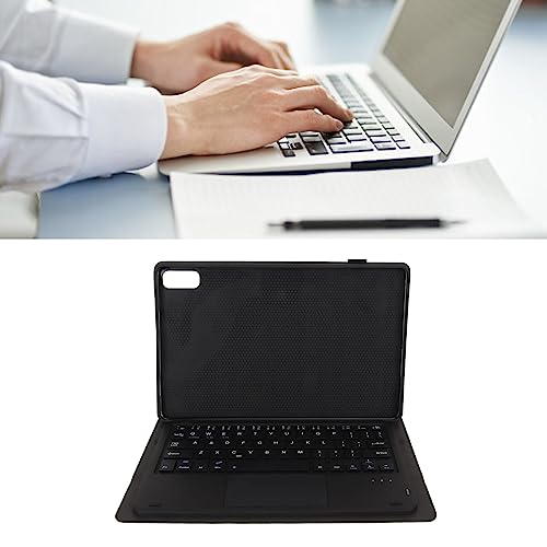 Funda con Teclado Táctil para Tabletas de 11,5 Pulgadas, Funda con Teclado Bluetooth Desmontable, Diseño Versátil y Ligero (Negro)