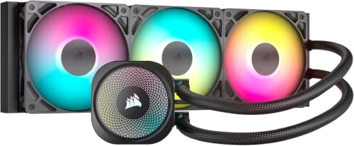 Image of Corsair NAUTILUS 360 RS ARGB Liquid CPU Cooler – 360mm AIO – Low-Noise – Direct Motherboard Connection – Daisy-Chain – Intel LGA 1851/1700, AMD AM5/AM4 – 3x RS120 ARGB Fans Included – Black