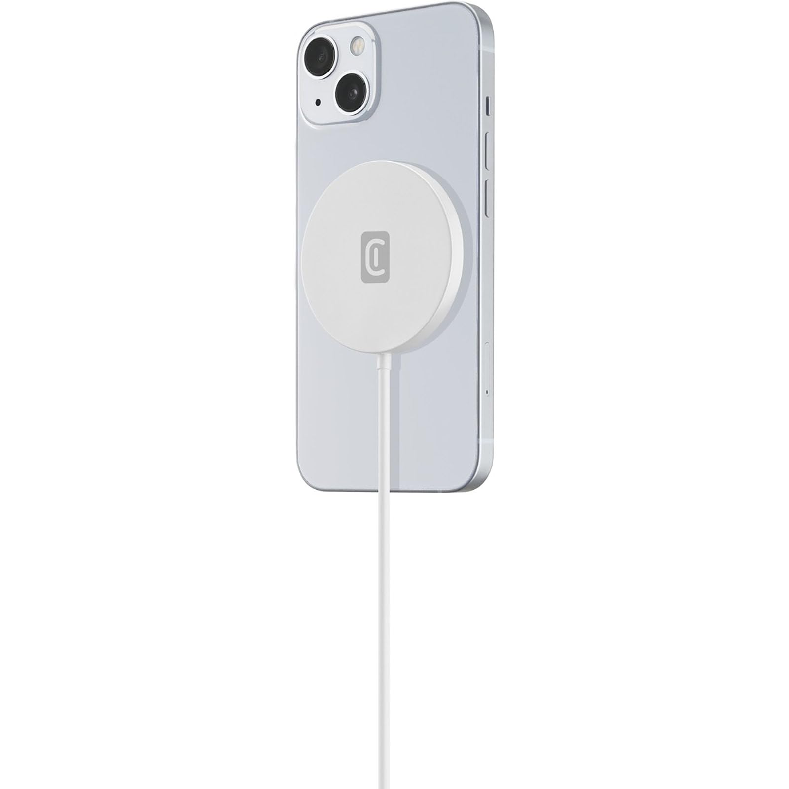 Cellularline | Caricabatterie da Rete | Base di ricarica wireless magnetica per iPhone con tecnologia MagSafe