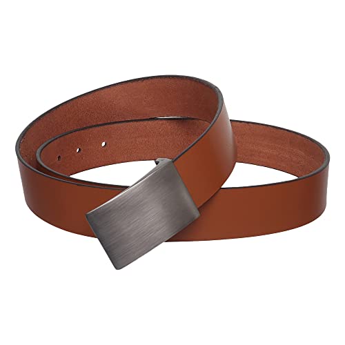 Image of USL Formal /Casual Black Tan Brown Color Genuine Leather Belts For Men (34, Black)
