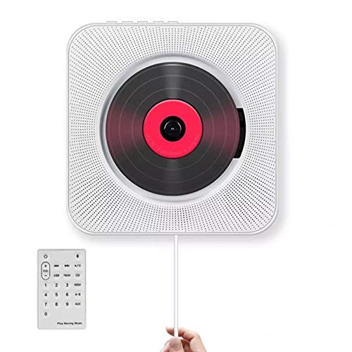 Tragbarer DVD/CD-Player, an der Wand montierbarer Bluetooth-CD-Musik-Player, integrierte HiFi-Lautsprecher USB MP3, mit Fernbedienung