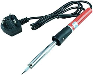 60W Mains Powered Soldering Iron Solder UK Plug Basic Beginner Electronics DIY Hobby Repairs