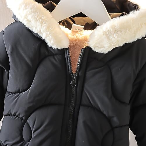 Kids Winter Coats with Hooded Girls Cute Hooded Puffer Jackets Toddler Light Puffer Coat Warm Padded Jacket4