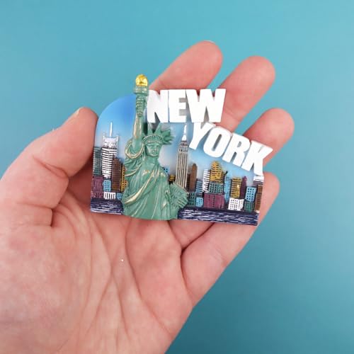Imán Decorativo Estatua de la Libertad New York 2.12x2.4 in miniatura 3