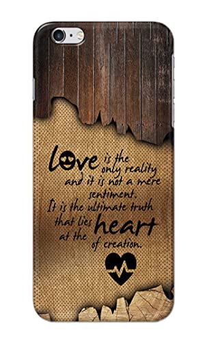 Image of PRINTFIDAA Love is The Only Reality and It is Not Mere Sentiment Printed Designer Hard Case for Apple iPhone 6 (4.7 inch) / iPhone 6S (4.7 inch) Back Cover -(e) RPM1010