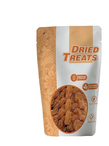 Image of Dried Treats Dried Fruits Nuts And Seeds (Golden Raisins /Munakka /Kishmish, 250Gm)