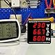 DEWIN Digitales Voltmeter Amperemeter, AC Spannungsmessgerät Watt Messgerät Multifunktions Multimeter Voltmeter Amperemeter Frequenzmesser 120A AC 50–500V