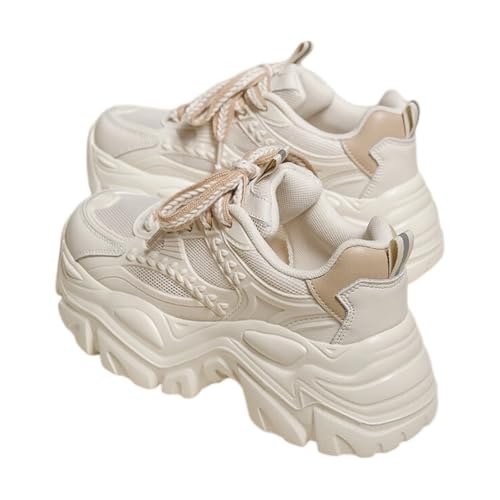 Chunky Sneakers for Women & Girls – Thick Sole Walking Shoes with Breathable Mesh Summer Casual Dad Style