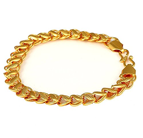 Charms Gold Plated Bracelet for Men & Boys, Unisex