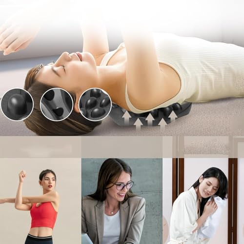 Coussin de massage ergonomique avec points d'acupression intégrés