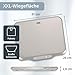 ADE Extra große Küchenwaage digital bis 15kg | Küchenwaage große Wiegefläche 26x31 cm | perfekt als Kuchenwaage, Paketwaage, Fleischwaage