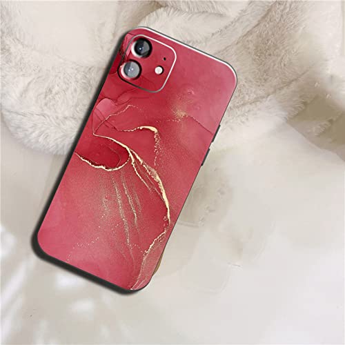 Coque silicone texture marbre de luxe pour iPhone 12 11 X K713
