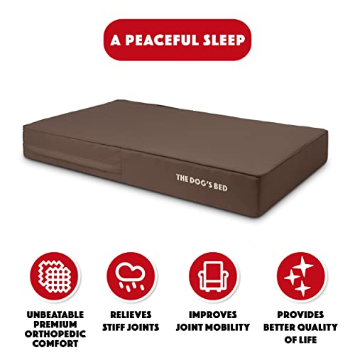 The Dogâs Bed Orthopedic Memory Foam Dog Bed, XXXL Grey/Black 64×44, Pain Relief for Arthritis, Hip & Elbow Dysplasia, Post Surgery, Lameness, Supportive, Calming, Waterproof Washable Cover The Dogâs Bed Orthopedic Memory Foam Dog Bed, XXXL Grey/Black 64×44, Pain Relief for Arthritis, Hip & Elbow Dysplasia, Post Surgery, Lameness, Supportive, Calming, Waterproof Washable Cover