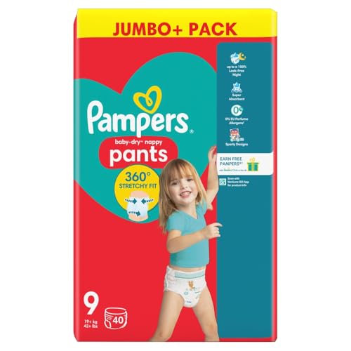 Pampers Pants Pull-On Größe 9 Giant Extra 40 Stück