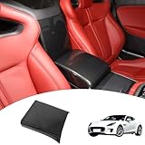 Car Central Control Armrest Box Protective Cover for Jaguar F-Type 2013-2024 Interior Console Storage Box Protector,Armrest Decorative Accessories (Armrest Box Rear Decorative Cover-Carbon Fiber)