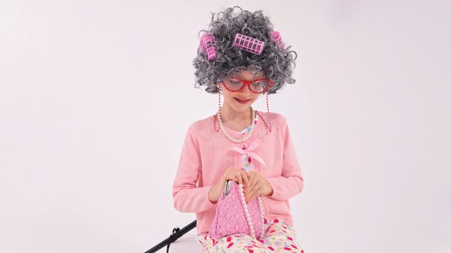 Disfraz de abuela para niñas 5-7 años miniatura 7