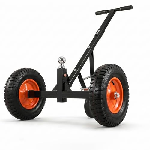 Heavy Duty Trailer Dolly 1200 lbs Tongue Weight Capacity Trailer Mover with 2 Ball 15.2 Pneumatic Tires & 8 Swivel Wheel Adjustable Height Tow Dolly for Boat RV Utility Trailers (1200lbs)