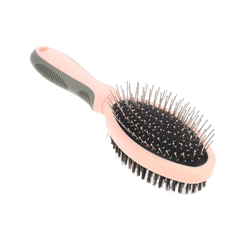 ifundom Cat Grooming Comb Double Sided Pet Hair Removal Tool with Ergonomic Handle for Cats Dogs Non Slip Design for Comfortable Grooming and Massage Sweet