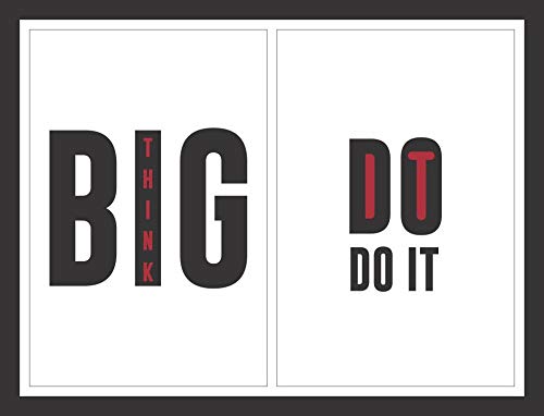 IMPERO PRINTS Motivational Wall Posters [Pack of 2 Non-Adhesive Paper Stickers] (Layout -458-P2)