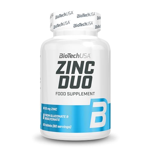 BioTechUSA Zinc + Chelate, Nahrungsergänzungskapsel mit Zink in Chelat-Verbindung, 60 Tabletten BioTechUSA Zinc + Chelate, Nahrungsergänzungskapsel mit Zink in Chelat-Verbindung, 60 Tabletten