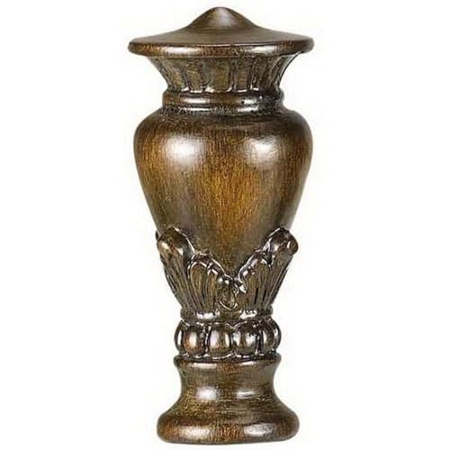 Image of Cal Lighting CALFA-5001A Traditional Finial Lighting Accessories,Brown,10.5x20x8.8