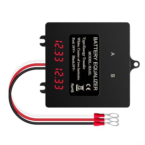 Ecualizador inteligente para sistemas de 24V, pantalla digital con voz, corriente de compensación 0-5A, resistente al agua IP67 para baterías de plomo-ácido en autos y barcos miniatura 1