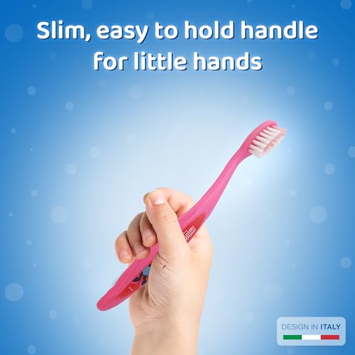 Disney Minnie Mouse Little Teeth Whitening Toothbrush for Kids with Protection Cap, Soft Bristles, Non-Slip Handle for Children Aged 3-12 Years Old | BPA-Free & Non-Toxic Manual Toothbrush - Image 4