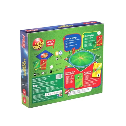 Image of Topps 5 Years And Up Cricket Attax Board Game - Lets Cricket | Cricket Cards Game