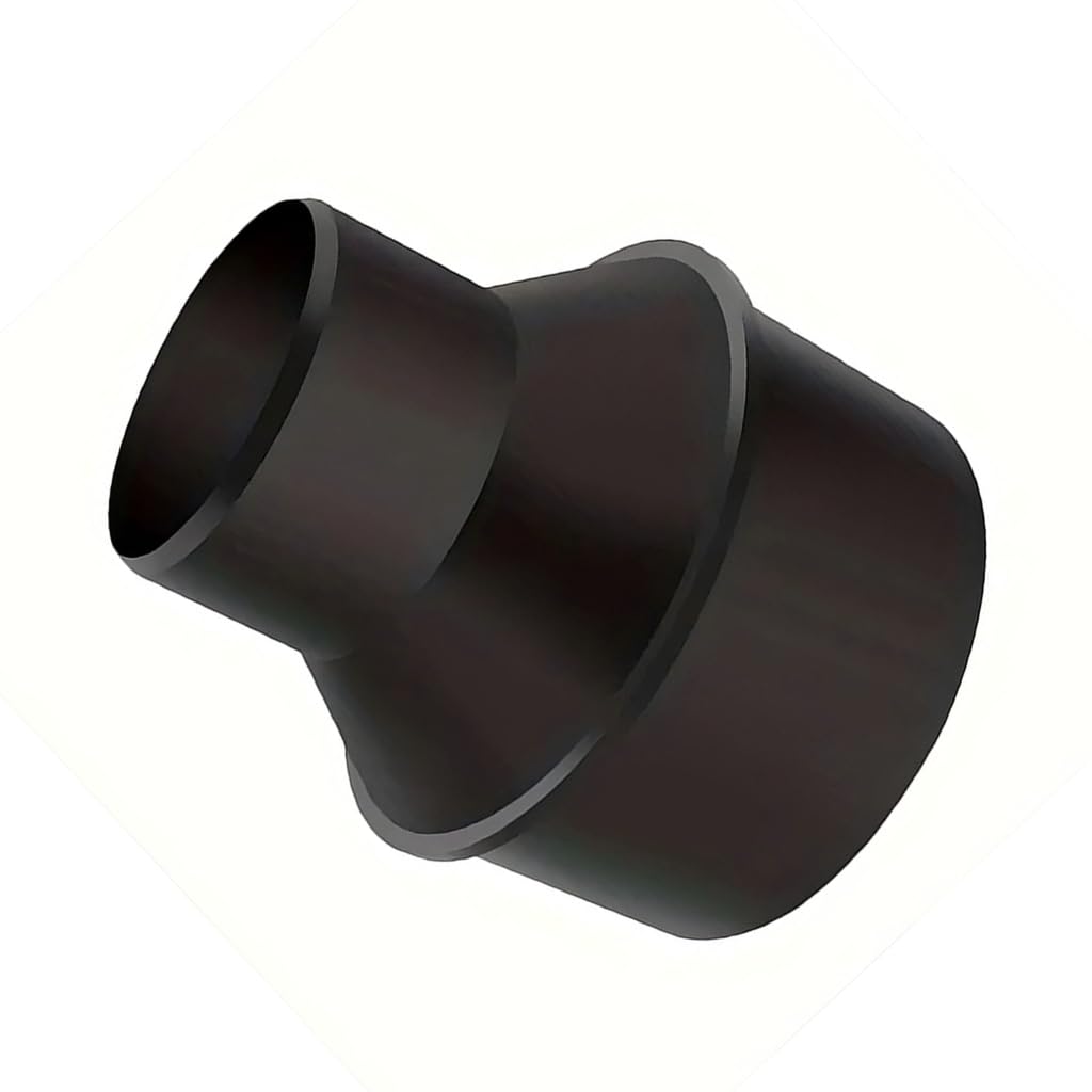 Raccord réducteur de cône de tuyau de collecte de 10,2 cm à 6,3 cm pour systèmes de collecte du bois