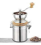 Easyworkz manuell lufttät kapselkaffekvarn, handverktyg för kaffebönkvarn i rostfritt stål