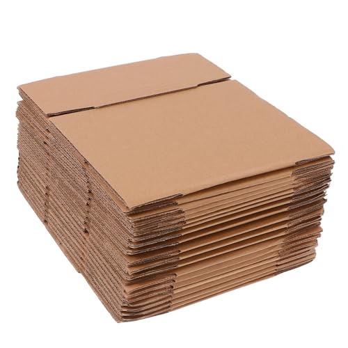FUNOMOCYA 20 piezas Cajas de Cartón Pequeñas Resistentes Unidades para Embalaje y Almacenaje Cartones de Embalaje Reutilizables y Reciclables para Envío y Mudanzas