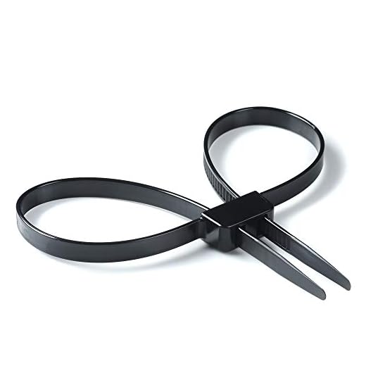 10 PCS Heavy Duty Strong Police Zip Tie Handcuffs Disposable Nylon Double Locking Cuffs Black Plastic Cable Ties, 250-lbs Tensile Strength, 27.5" Long
