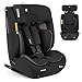 KikkaBoo i-Size i-­FLIT, Kindersitz 9-36 kg ISOFIX, Autokindersitz 76-150 cm, Gruppe 1/2/3, 15 Monate bis 12 Jahre, SPS Seitenschutz, Top Tether, Verstellbare Kopfstütze, Schwarz