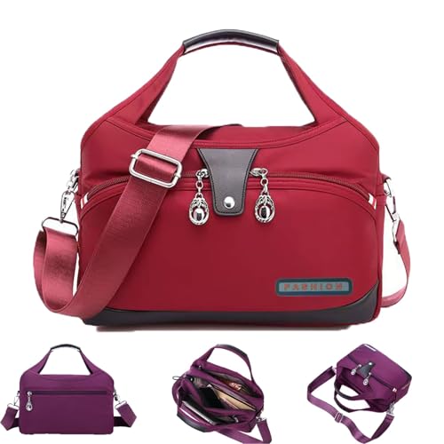 Blaciokamith Soft Side Lightweight Underseat Tote Bag, Blaciokamith Tote Bag, Multi-pocket Waterproof Handbag Crossbody