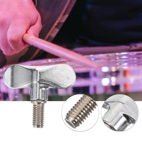 2 unidades de tornillos para batería, tuercas para platillos, herramienta para reparación de platillos y accesorios de percusión miniatura 4