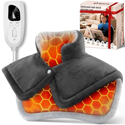 Oripira Heating Pads for Neck and Shoulders and Back, Weighted Electric Heating Pad for Deeper Pain...
