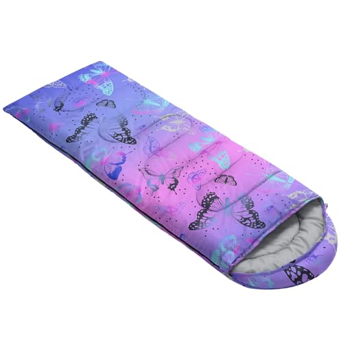 Image of QOOMO Camping Sleeping Bags,3 Season Warm & Cool Weather,Lightweight,Waterproof Sleeping Bags for Adults & Kids,Traveling,and Outdoors,Camping Gear Equipment