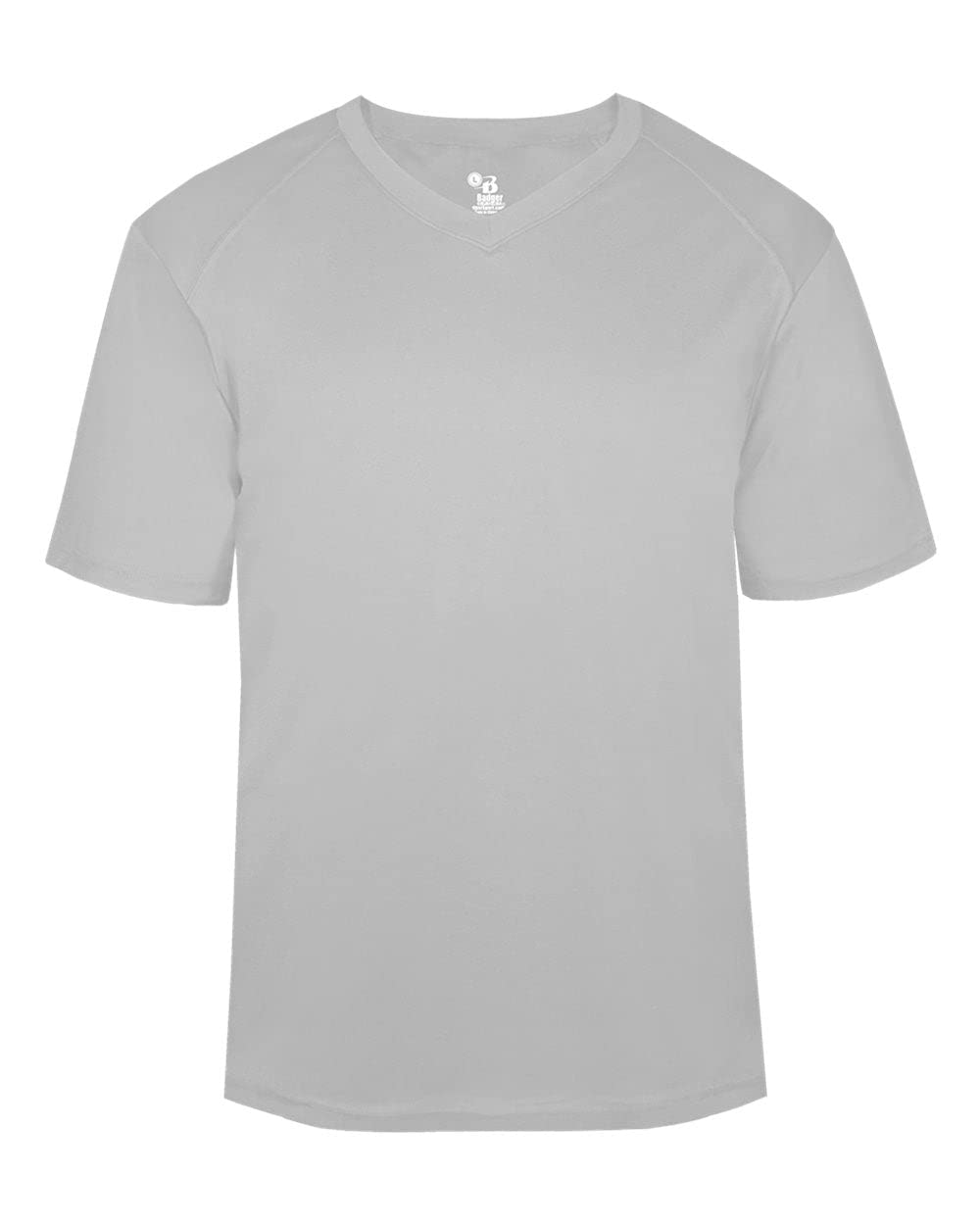 Badger Sports B-Core V-Neck Tee Silver 3X-Large