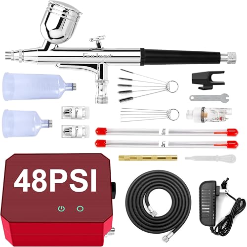 Omeyo Airbrush Kit with Air Compressor 48 PSI