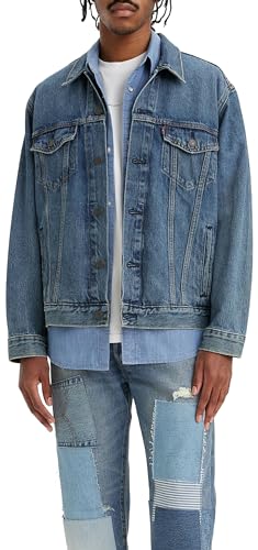 Levi's Herren New Relaxed Fit Trucker Jacke, Waterfalls, M