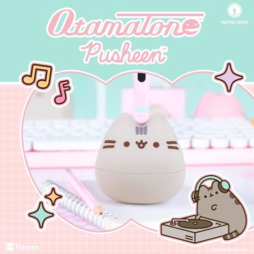 Image of Pusheen The Cat Otamatone Electronic Portable Music Instrument / Synthesizer Toy from Japan by Maywa Denki [Limited Edition [English Instructions]