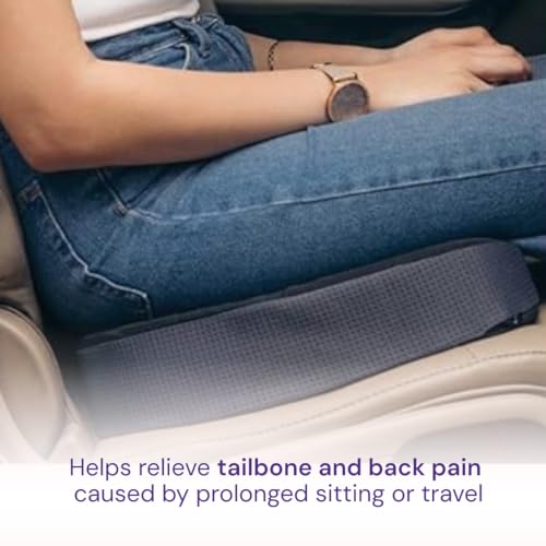 Image of Careforce Car Seat Cushions for Chair Coccyx for Tailbone Pain for Chair Tailbone Pillow for Sitting for Car Driving Seat Sitting Pillow - PU
