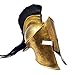 Brass Nautical - King Leonidas Medieval Greek Costume Armor Helmet 300 Movie Armor (Brass Antique) Adult Knight Spartan Metal LARP Helmet