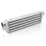 AJP Distributors Universal 27.5' X 7' x 2.25' Tube & Fin 2.5' Inlet/Outlet FMIC Front Mount Intercooler Light Weight Aluminum 6061