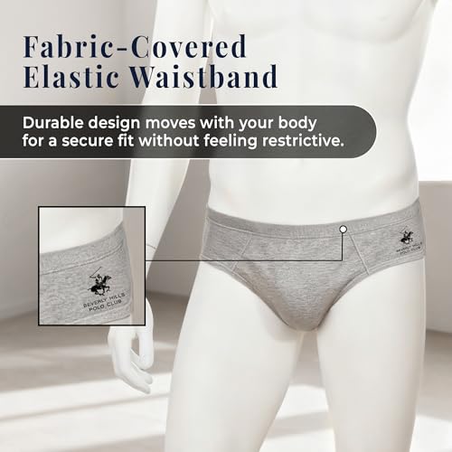Beverly Hills Polo Club mens Beverly Hills Polo Club Men's 5 Pack Low Rise Brief