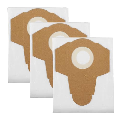 Zeegma Juego de 3 Bolsas de Aspiradora de Entretela Multiusos para Zonder Wash y Zonder Pro Aqua, 20 L de Capacidad, Resistentes al Desgarro, para Trabajo en Seco, Reducen Las Emisiones de Polvo