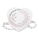 MOTHNUR Doppelseitiges Bmi Körpermaßband Flexibel Selbstaufrollend Präzises Fitness Messband für Taillen Hüftumfang Gesundheitskontrolle Geeignet
